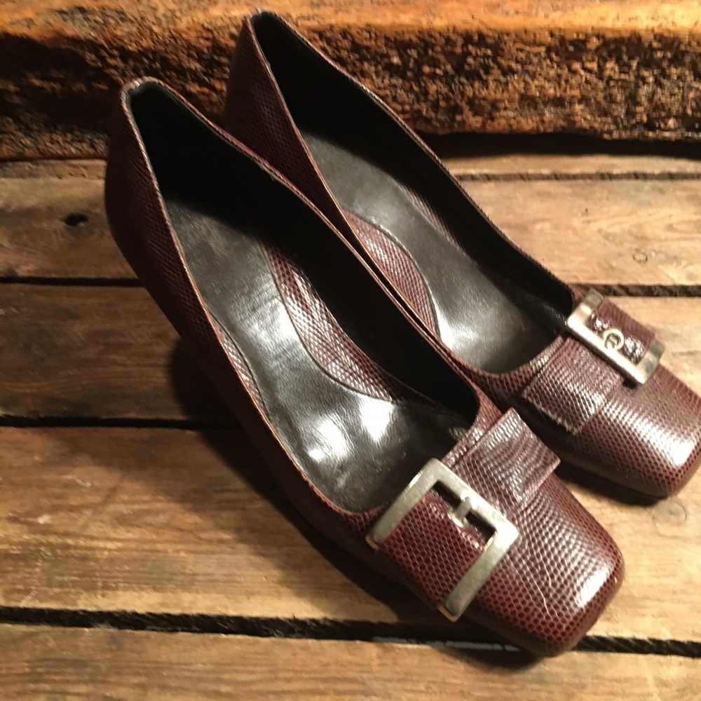 Talbots Brown Italian Leather Heels